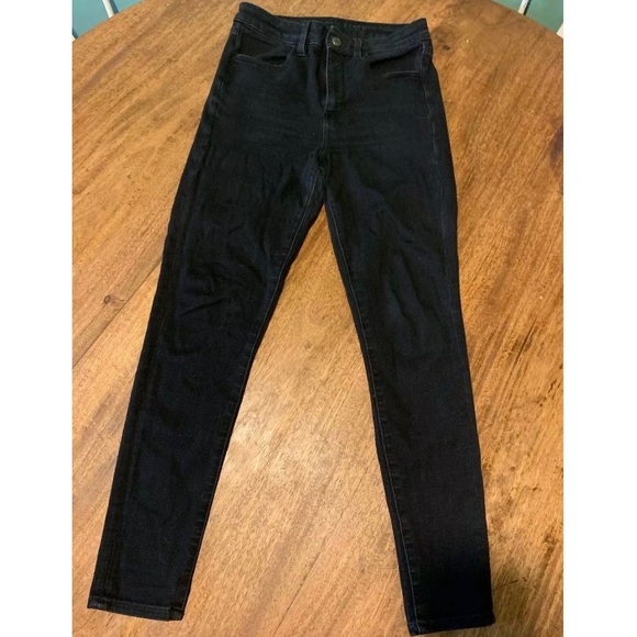 American Eagle Outfitters Denim - AE Next Level High-Waisted Jegging Black